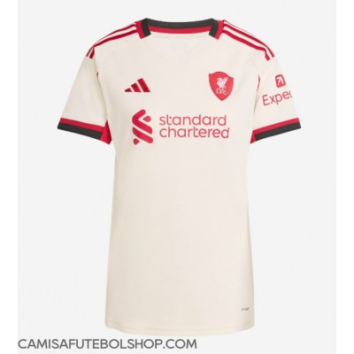 Camisa de time de futebol Liverpool Florian Wirtz #7 Replicas 2º Equipamento Feminina 2025-26 Manga Curta Camisa de time de futebol Liverpool Florian Wirtz #7 Replicas 2º Equipamento Feminina 2025-26 Manga Curta